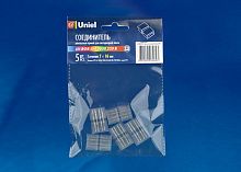 Коннектор прямой Uniel для RGB ленты 5050 UTC-K-14/B67-RGB CLEAR 005 POLYBAG ULC 7х16ММ картинка 
